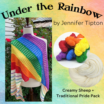 Rainbow Trail Sweater Yarn Pack by Cristina Ghirlanda, pattern not inc