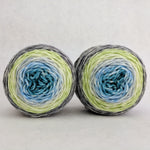 Knitcircus Yarns: Growing Like A Weed Panoramic Gradient Matching Socks Set (medium), Greatest of Ease, ready to ship yarn