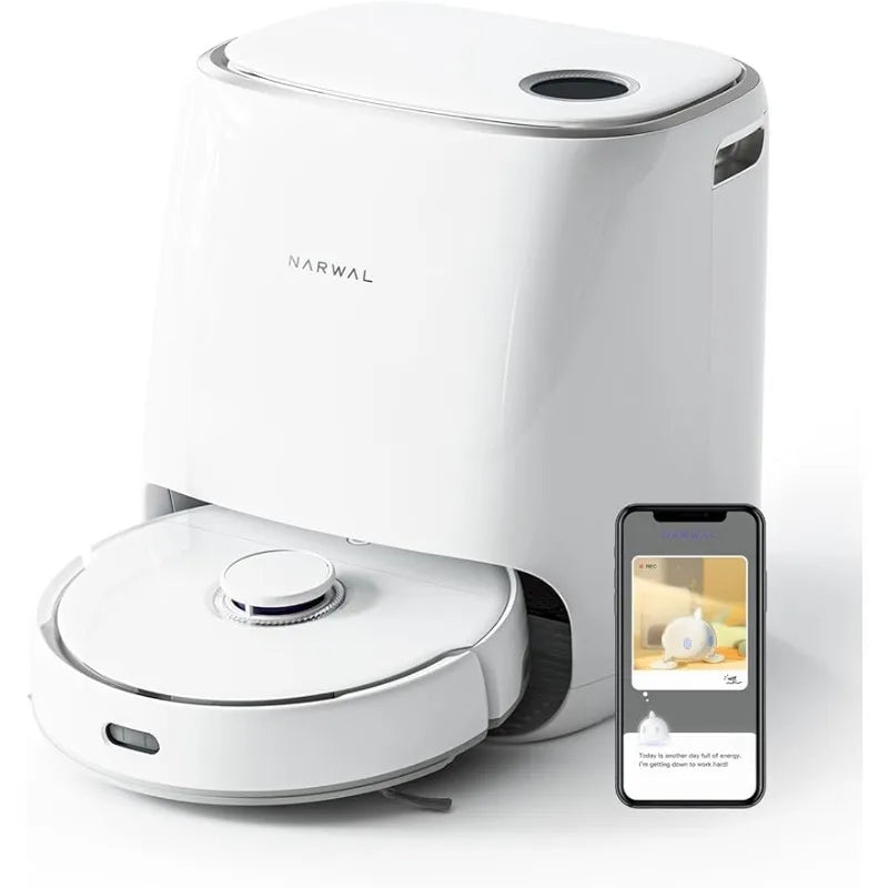 Freo Robot Vacuum and Mop Comb, Washing & Drying, Dirt Sense Ultra Clean, Auto Add Cleaner, LCD Display, Smart Swing, Arc
