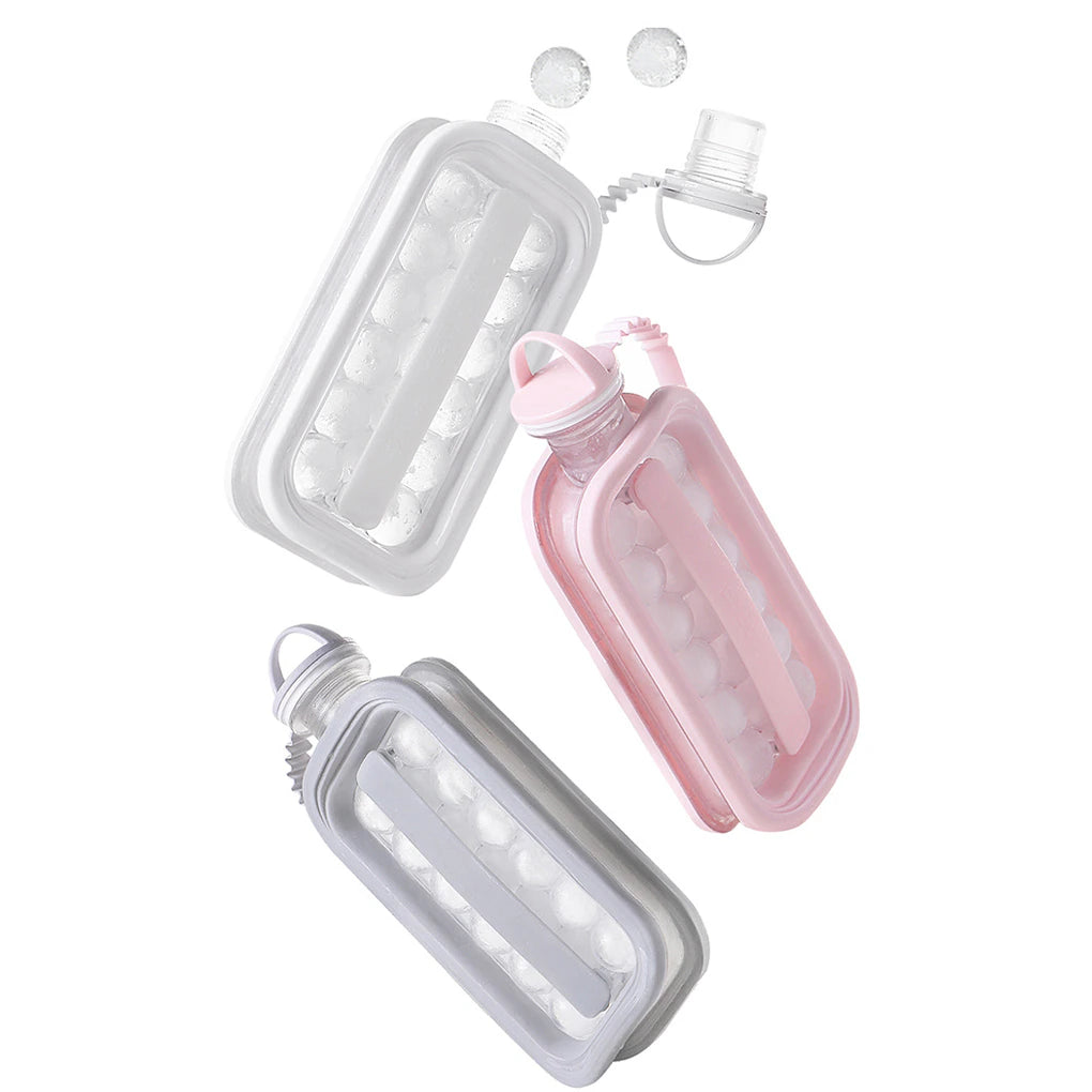 2 In 1 Ice Ball Maker Bottle/Ice Cube Maker Bottle