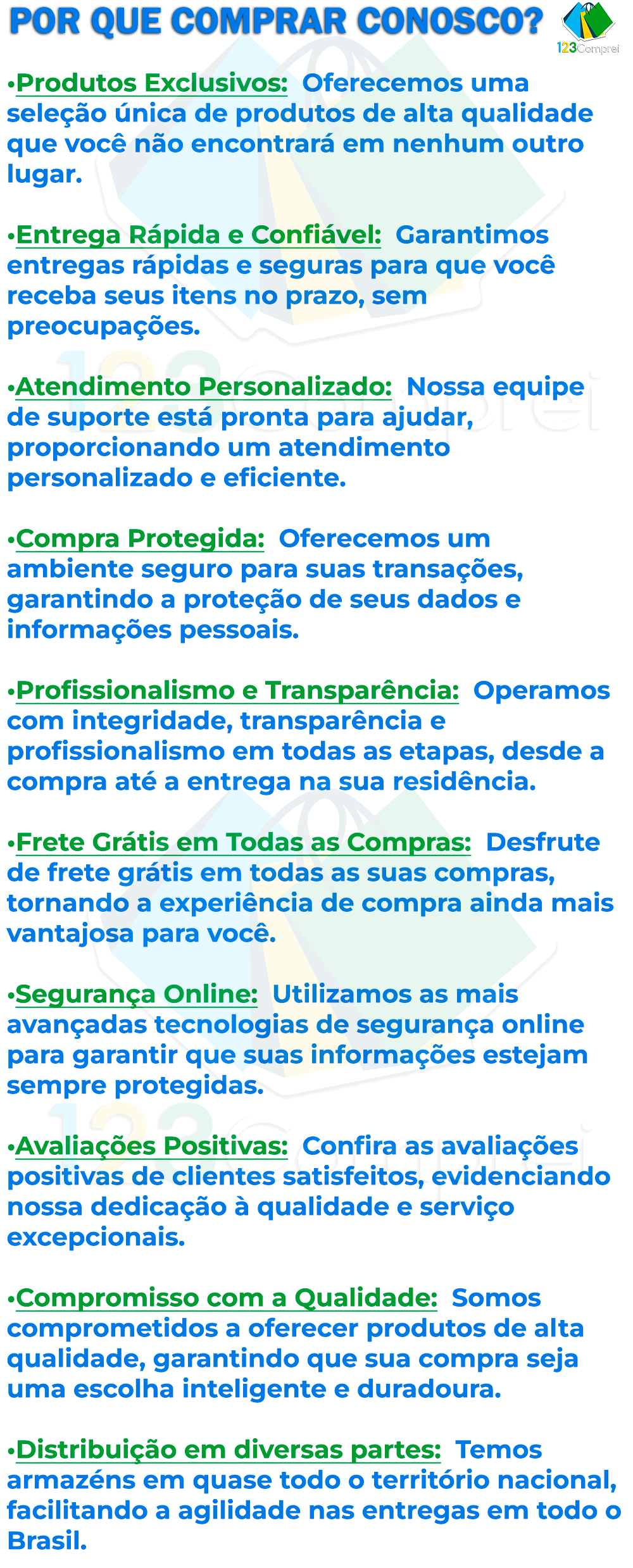 123Comprei - Porque Comprar Conosco