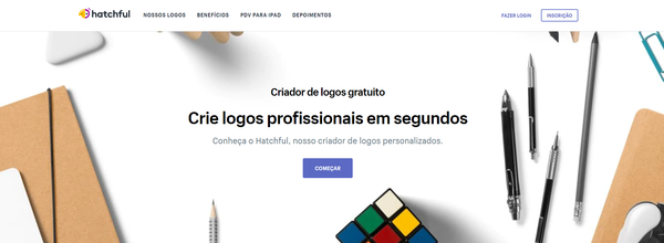 página inicial do criador de logo de loja grátis da shopify hatchful