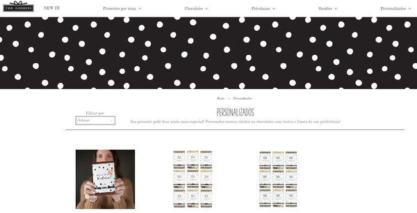 página do site de personalizados da loja parceira da Shopify The Goodies