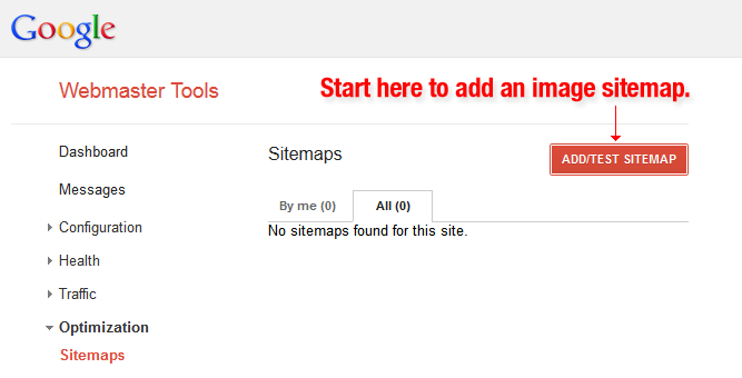 Sitemap de Imagens