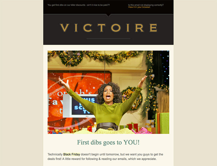 BFCM Email Victoire
