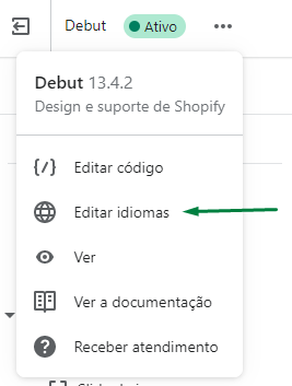 Captura de tela do admin da Shopify mostrando como tirar o frete calculado