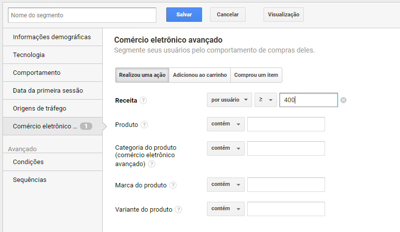 Google Analytics: segmentos para clientes de alto valor