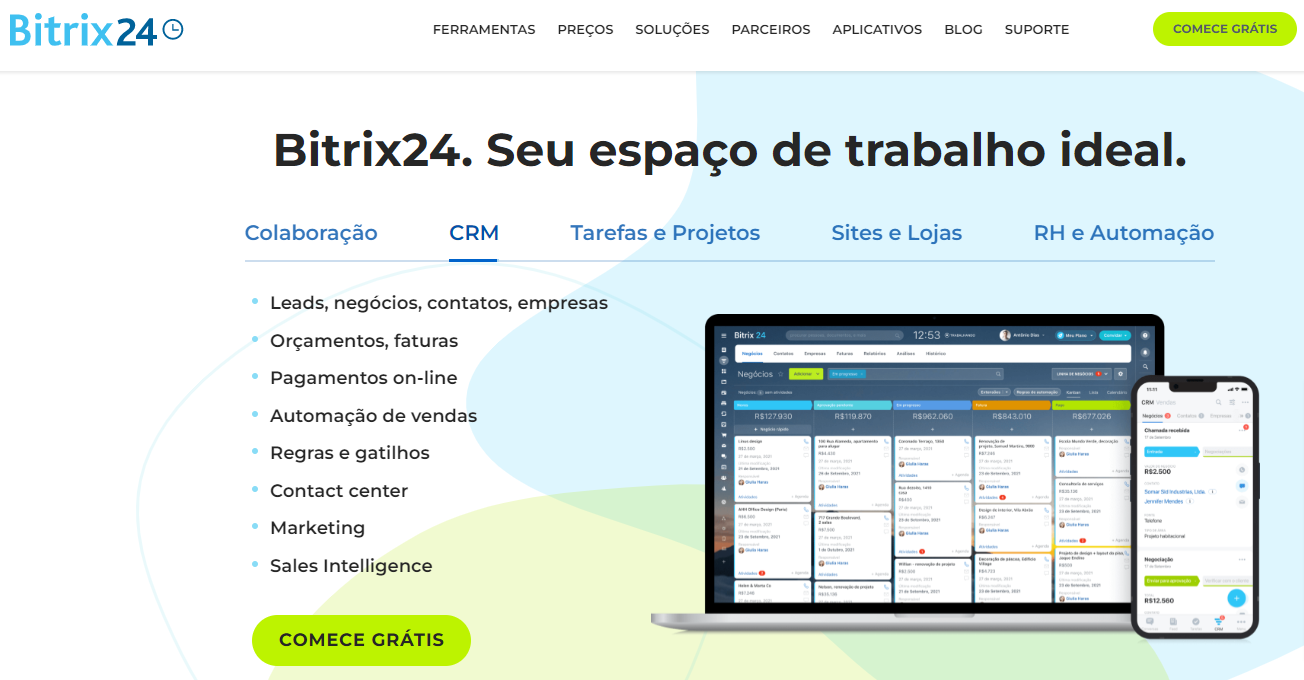 Aplicativos de produtividade: Bitrix24