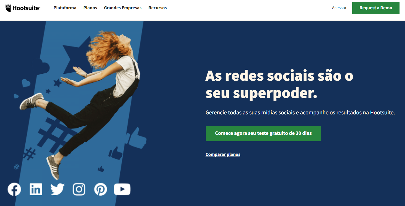 Aplicativos de produtividade: Hootsuite