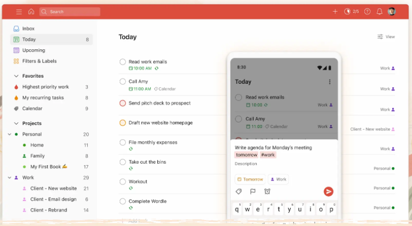 Aplicativos de produtividade: Todoist