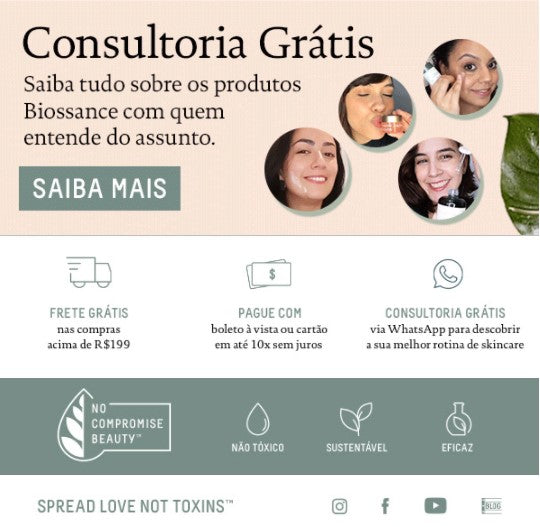 captura de e-mail da Biossance