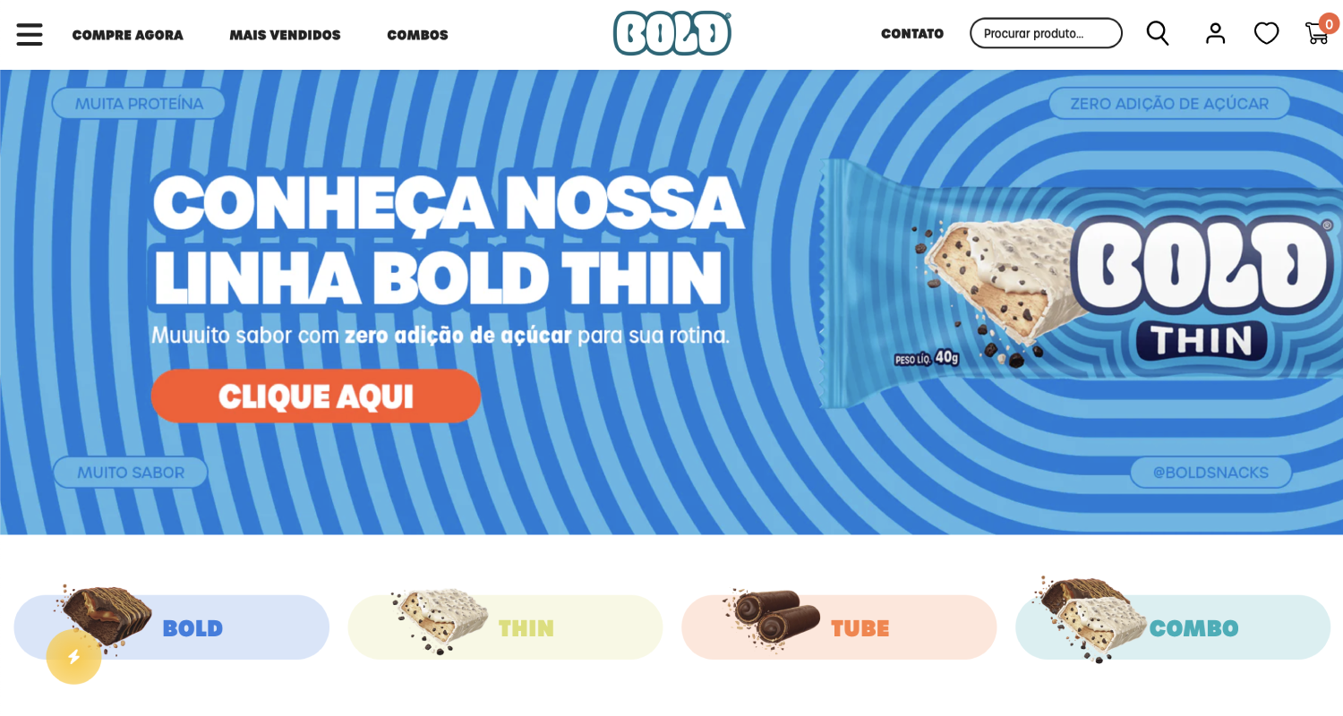 Lojas Shopify: Bold Snacks