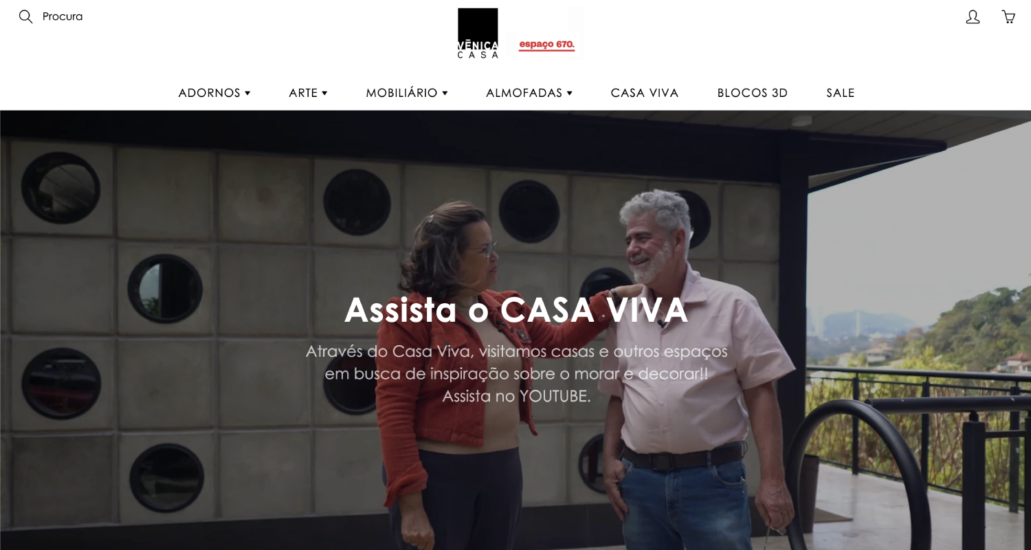 Lojas Shopify: Casa Vênica
