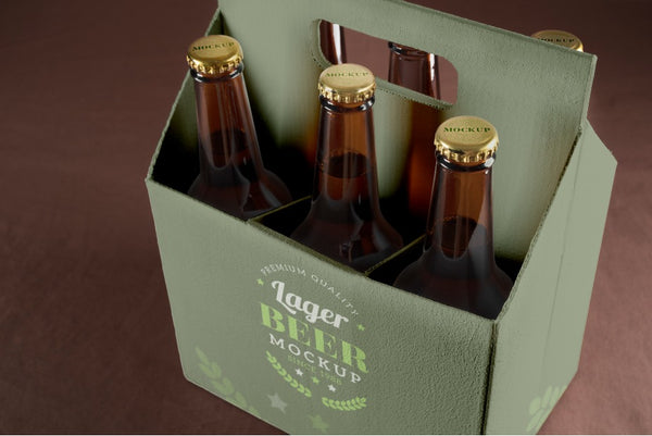 Cervejas em embalagem, representando um clube de assinatura de cerveja