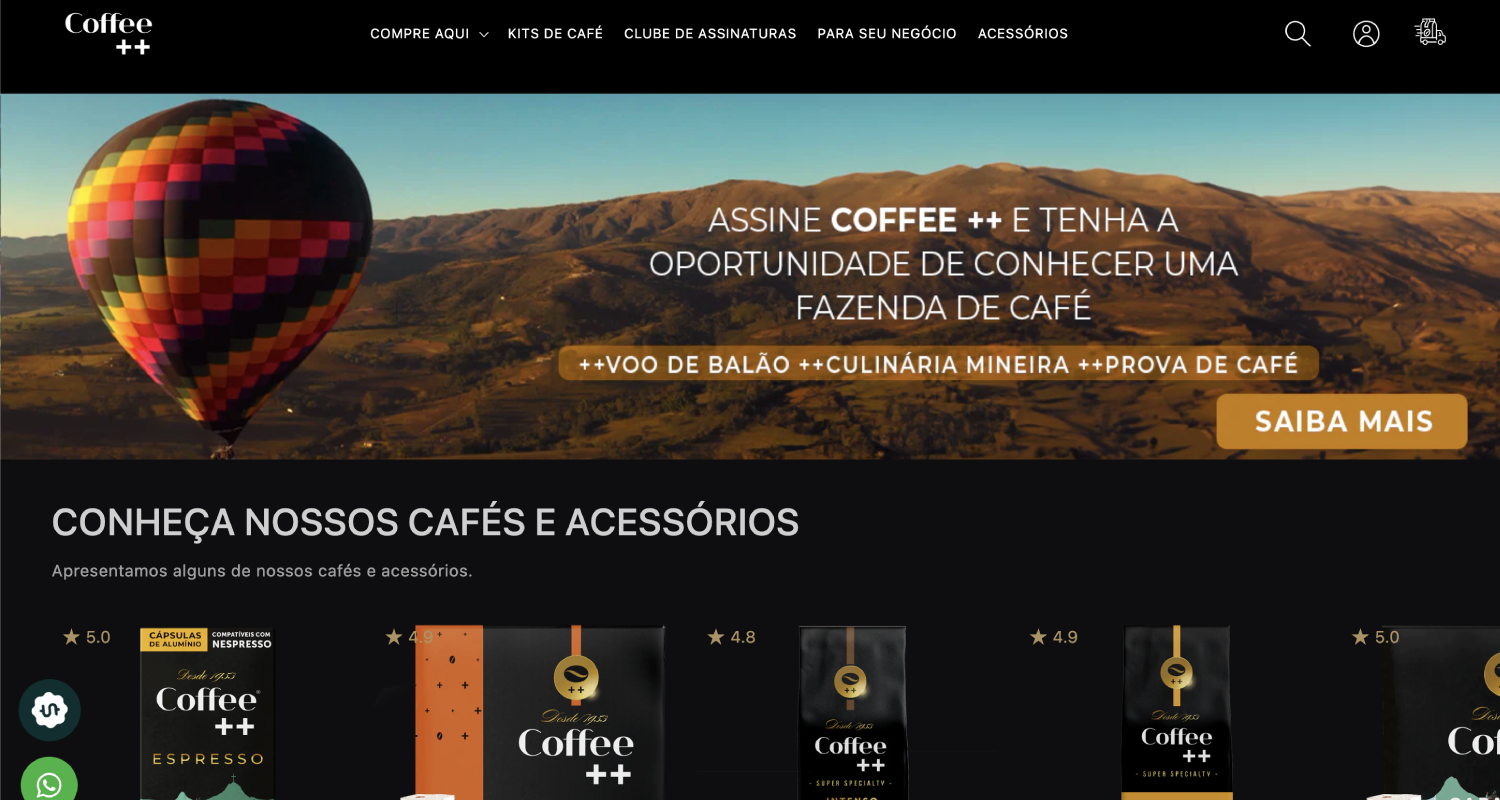 Lojas Shopify: Coffee++