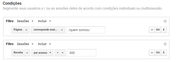 O que é Google Analytics: Condições personalizadas