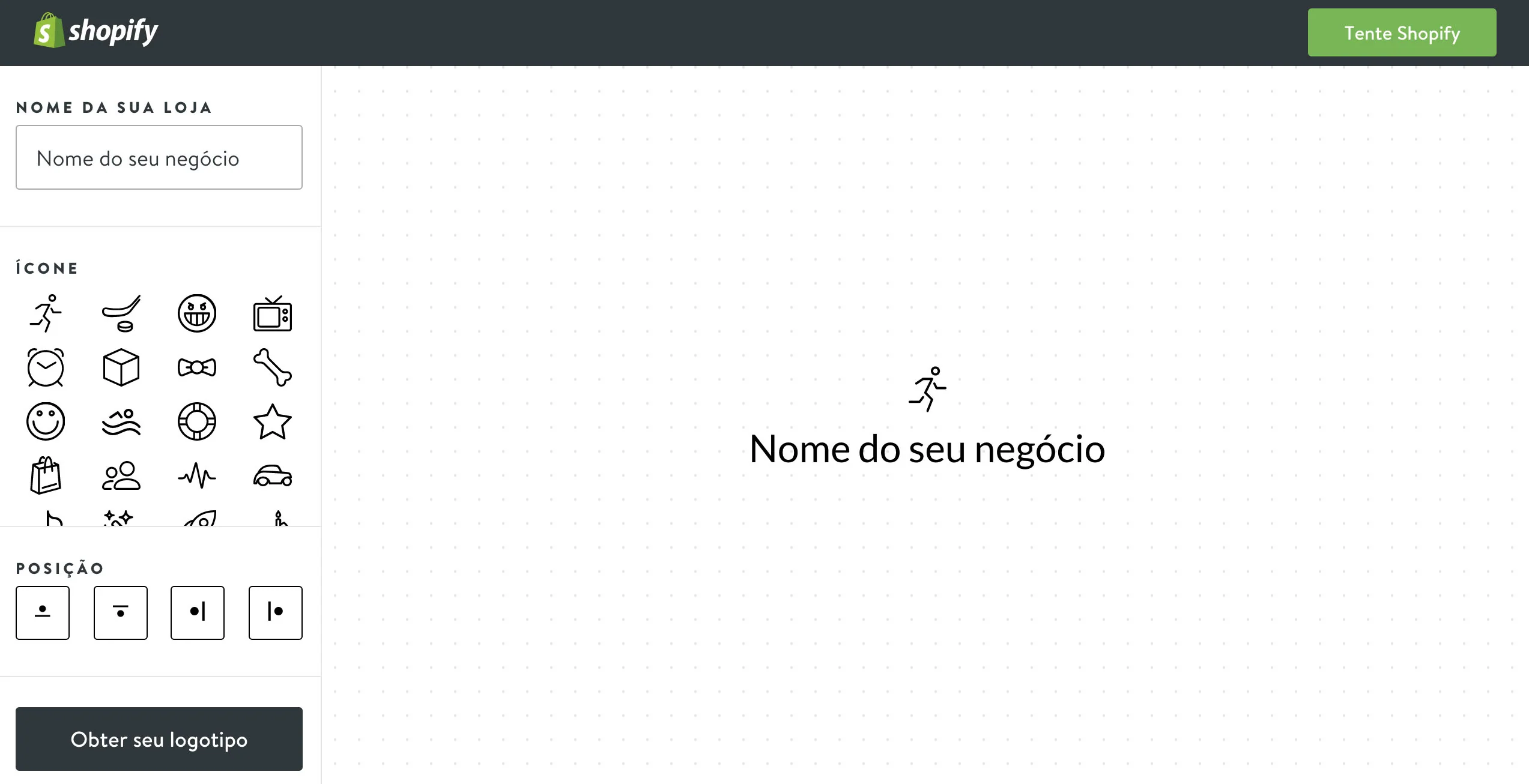 Criar Logotipo no Shopify