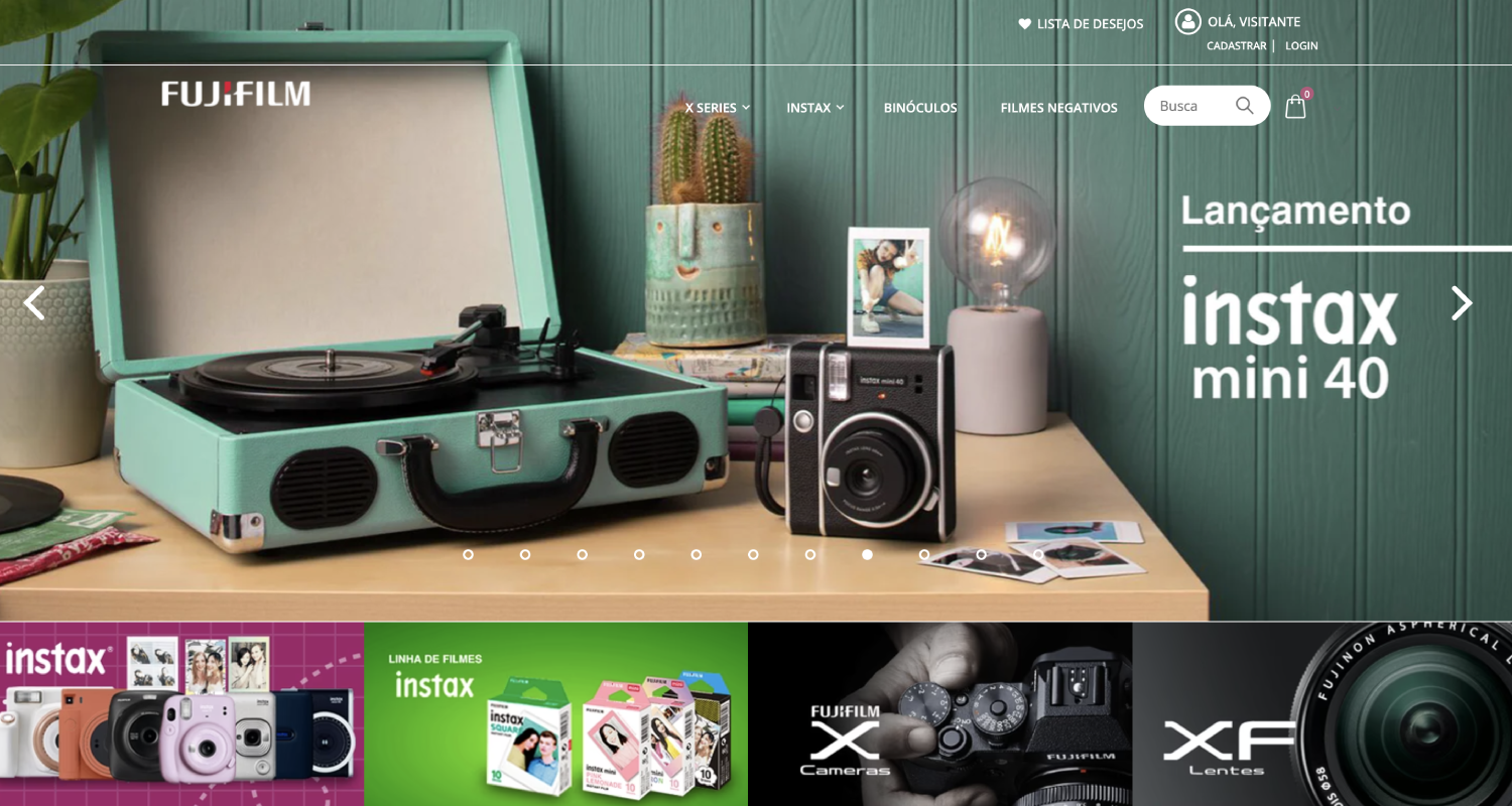 Lojas Shopify: Fujifilm