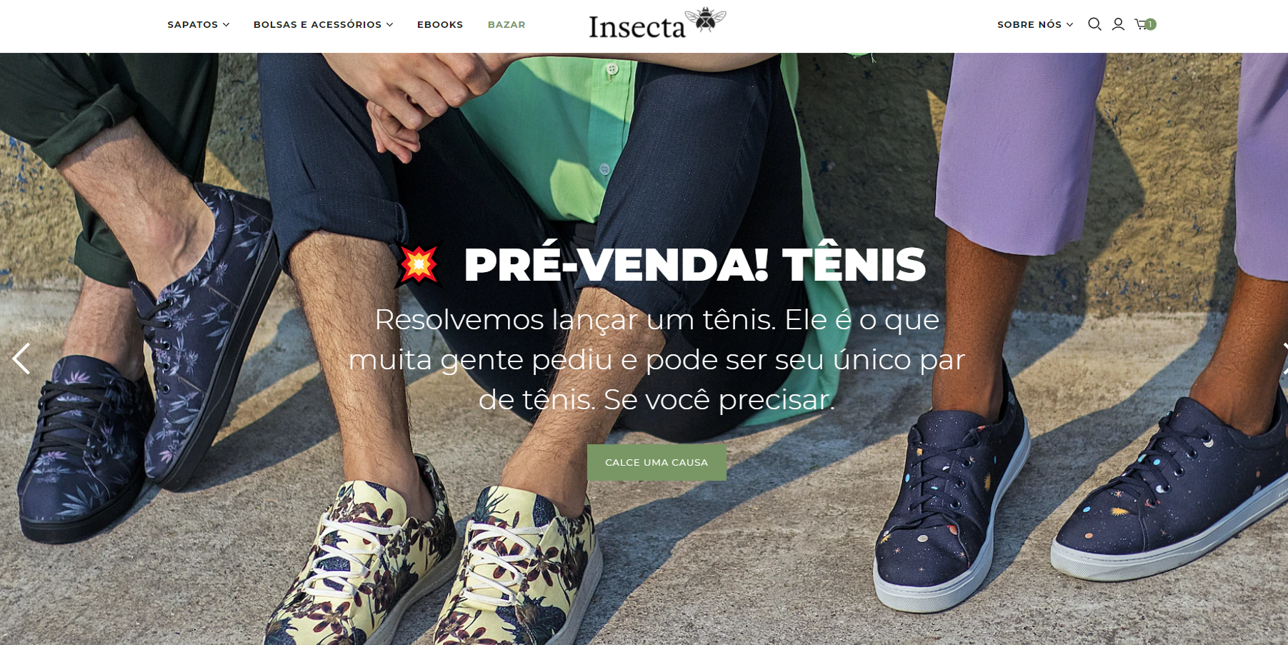 Promoção de Black Friday: pré-venda da Insecta Shoes