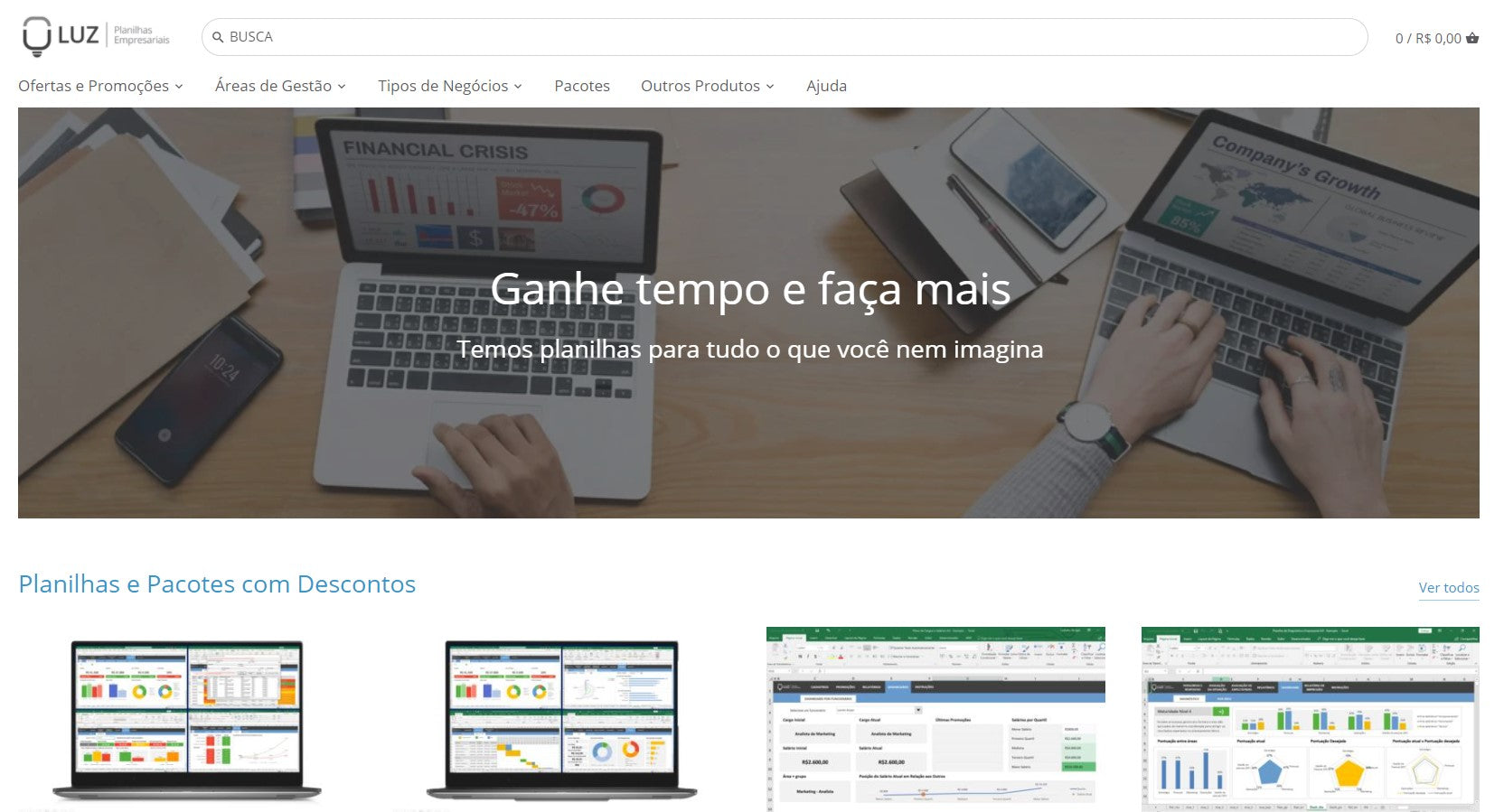 Luz Planilhas: soluções sob demanda em um marketplace próprio