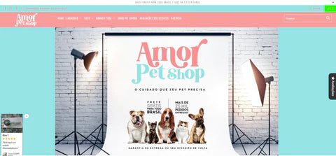 nicho de mercado exemplos: amor pet shop.