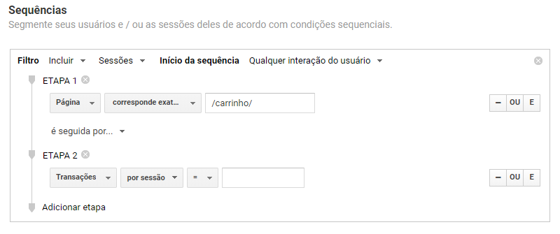 O que é Google Analytics: Sequências personalizadas