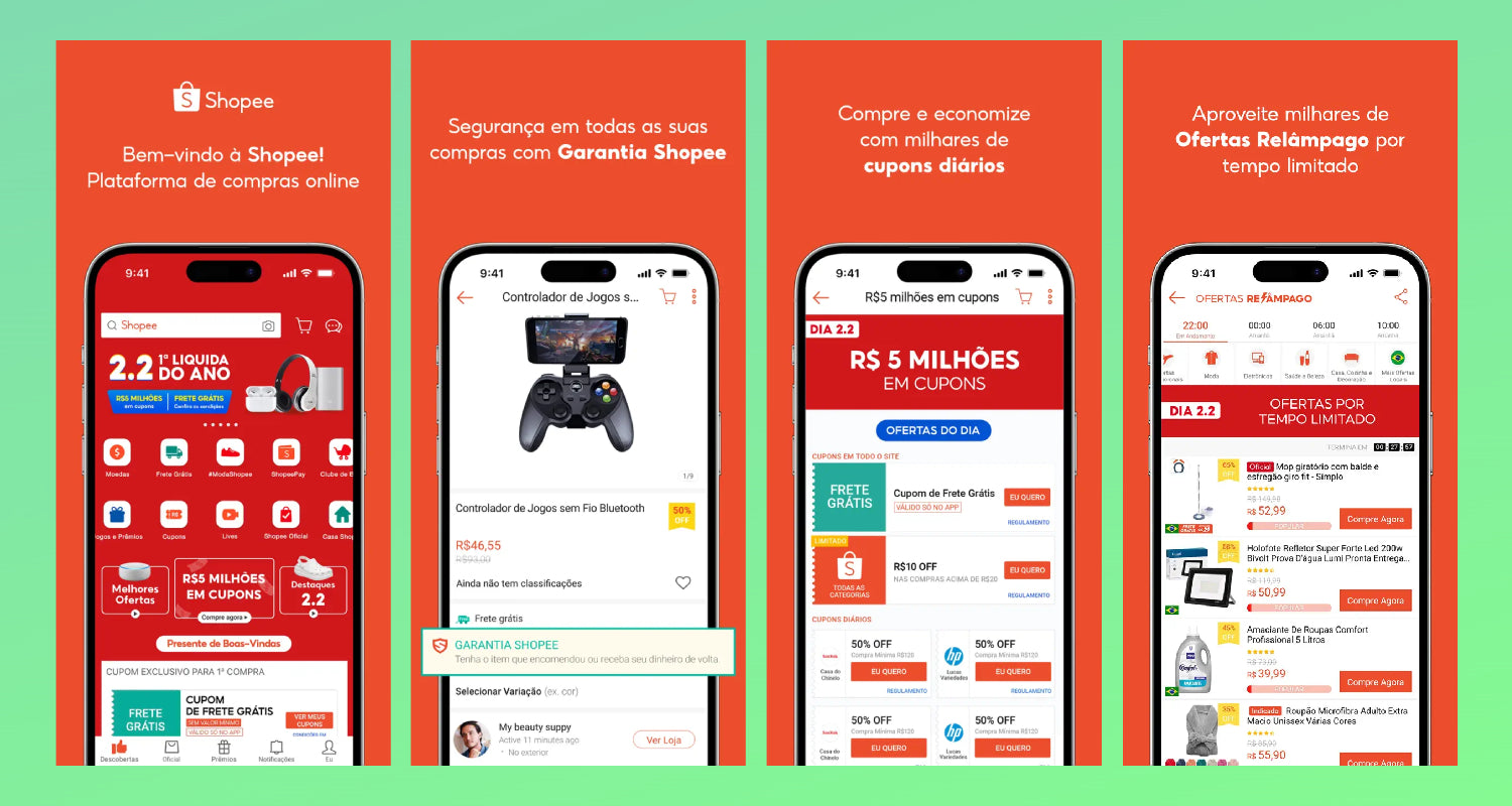 Os melhores aplicativos de vendas online - Shopee