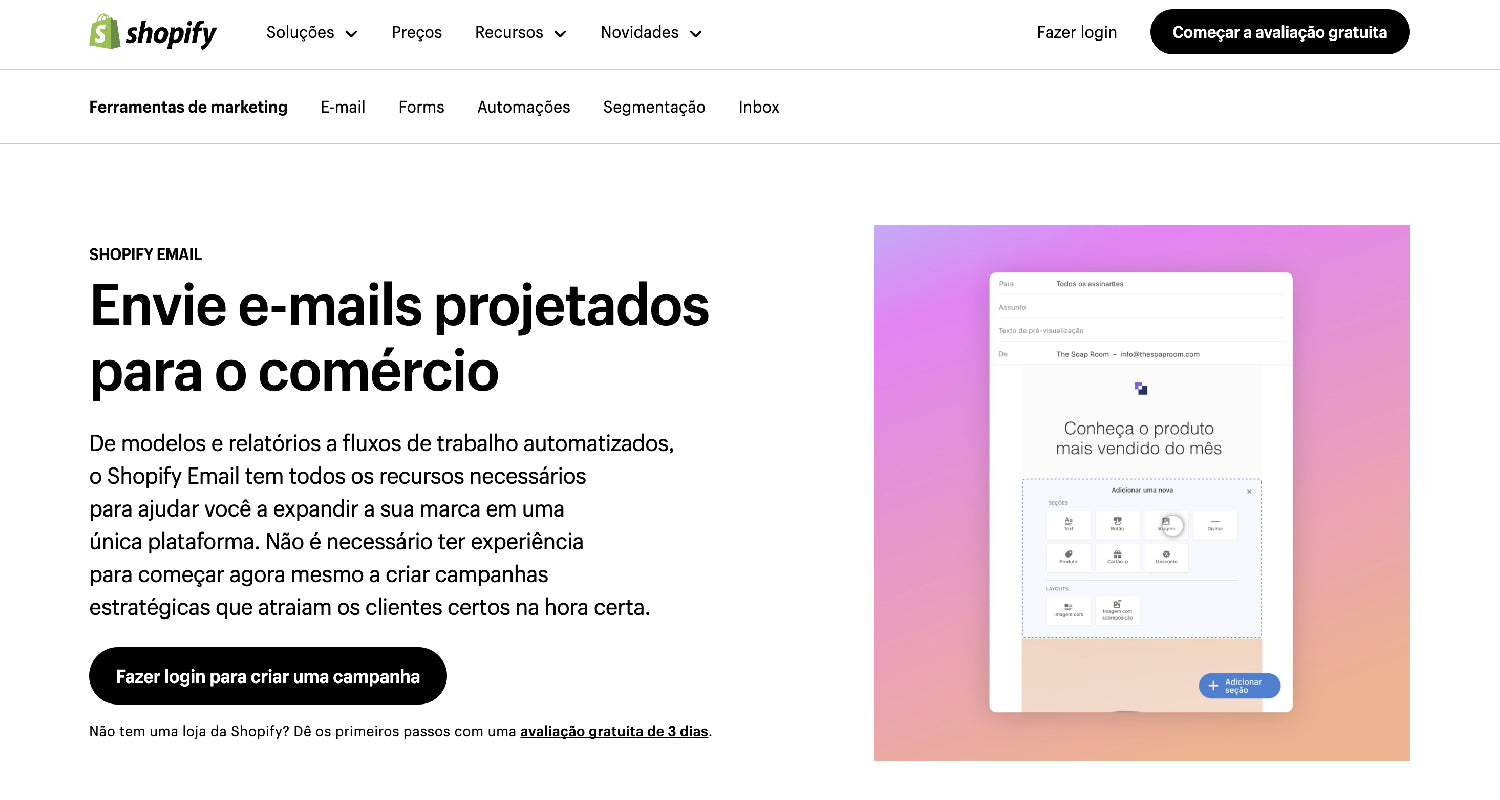 Lista de e-mails - Shopify Email