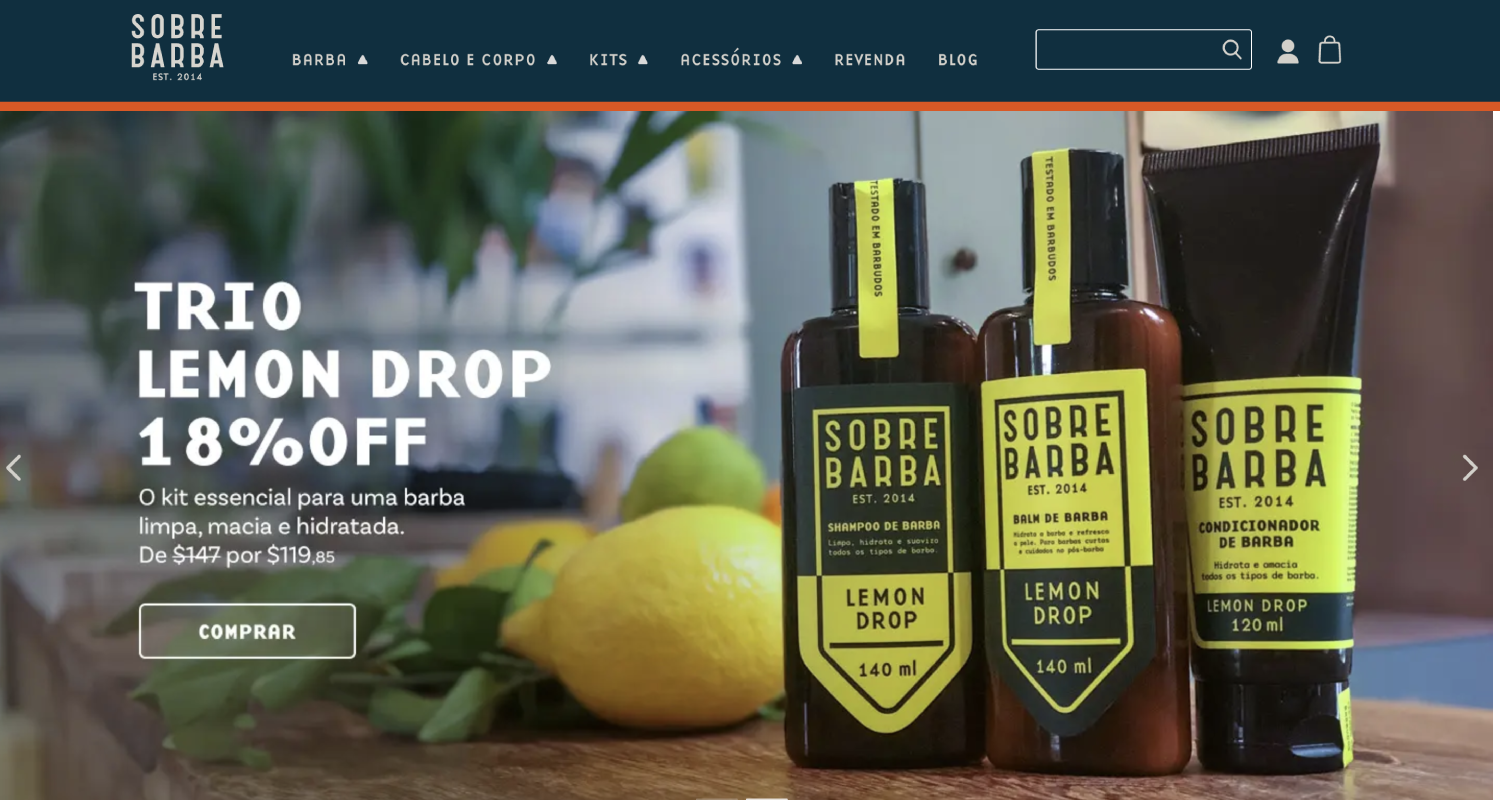 Lojas Shopify: Sobrebarba