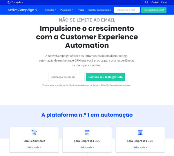 uma das melhores ferramentas de automação de marketing é a ActiveCampaign