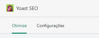 Abas Otimize e Configurações do Yoast SEO