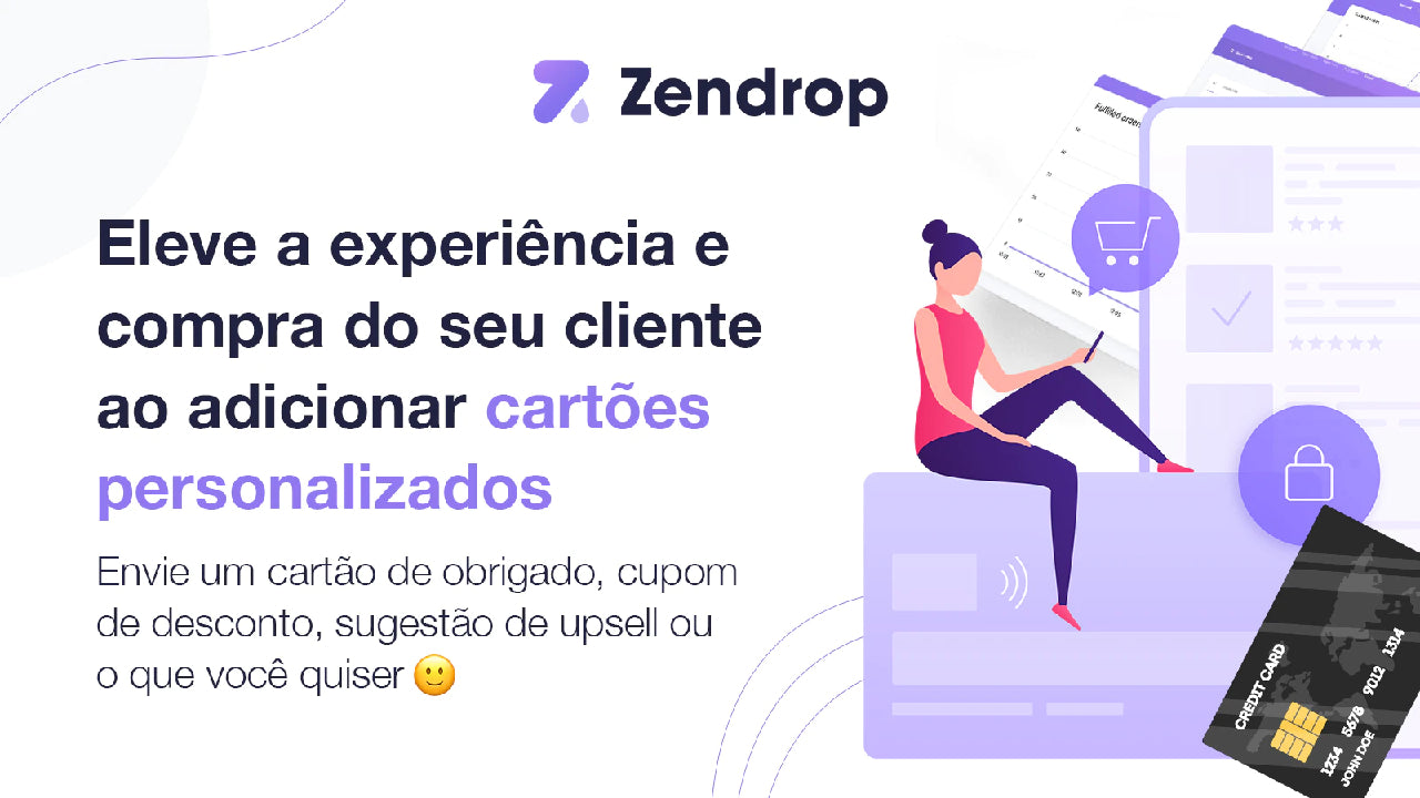 Página de apresentação da Zendrop para a Shopify.