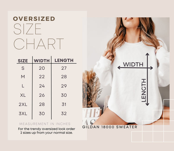 Adult Size Charts – Sunny Bee Boutique