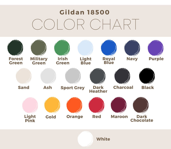 Adult Color Charts – Sunny Bee Boutique