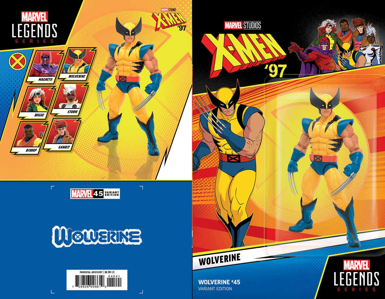 Wolverine #45 X-Men 97 Wolverine Action Figure Variant Marvel Comics