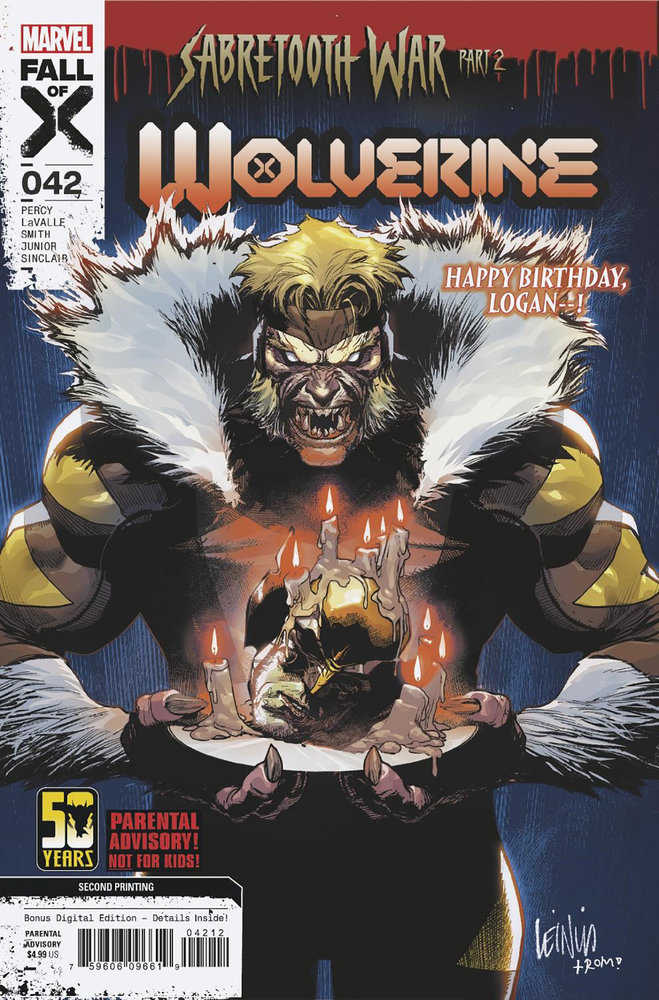 Wolverine #42 Leinil Yu 2nd Print Variant Marvel Comics