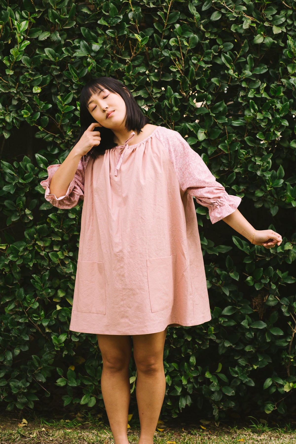 Midge Dress - Rose Marble