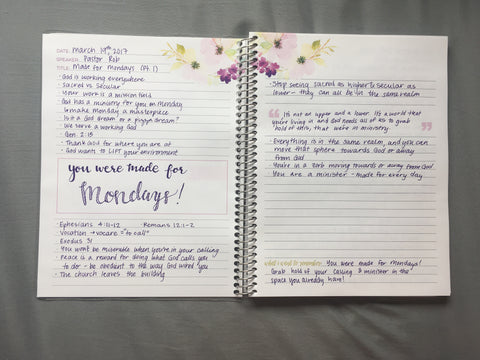 Limelife Planners Sermon Notes Notebook Walk Through