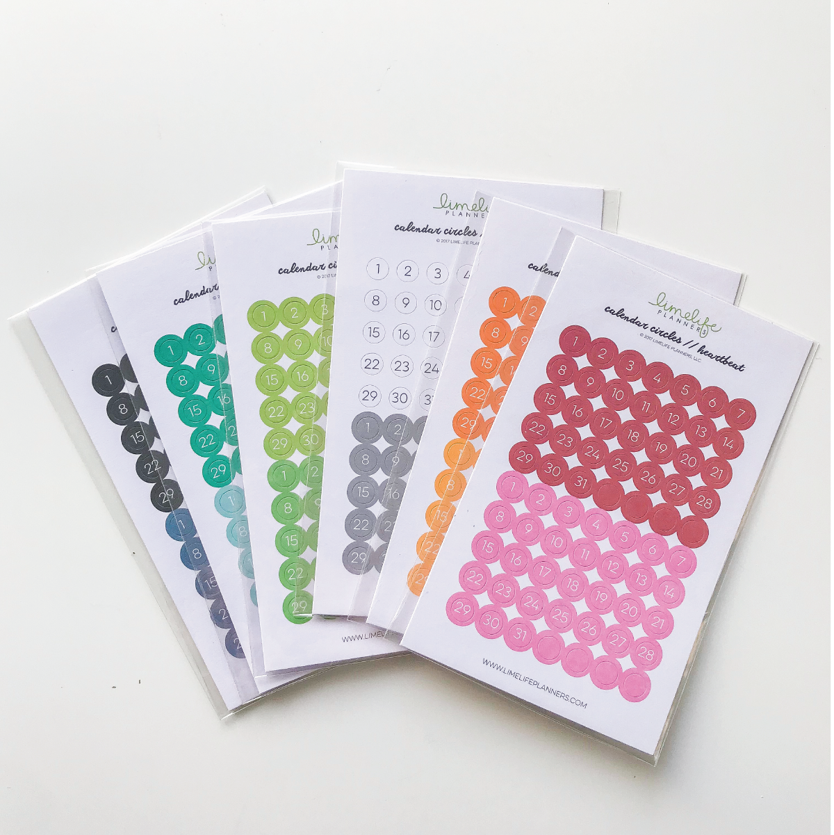 Calendar Circle Stickers Limelife Planners