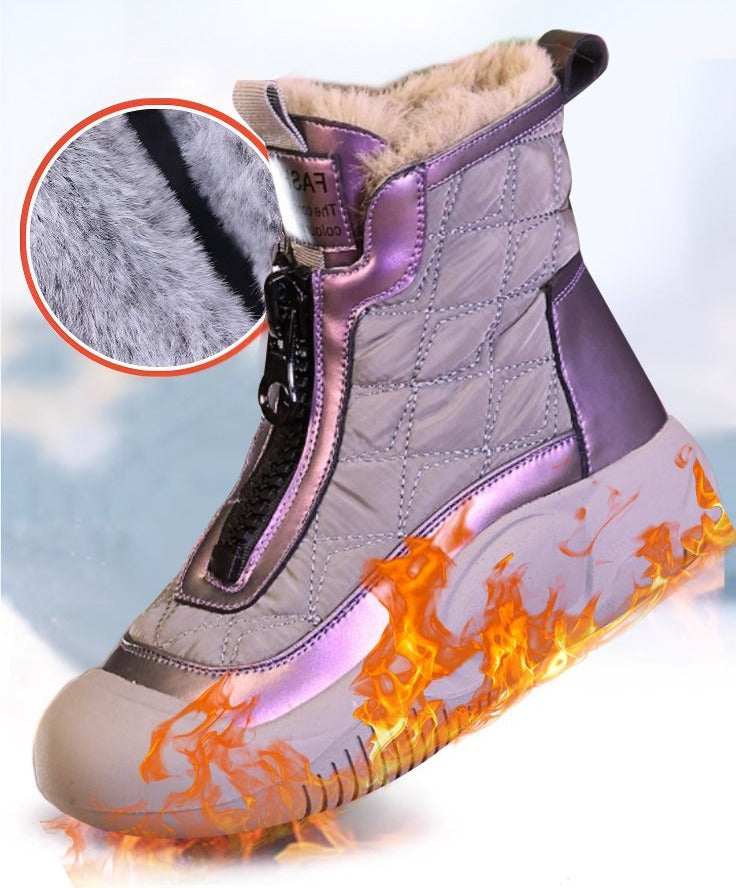 Emilia™WarmBoot - Waterproof, non-slip lace boots - okiivashop product image