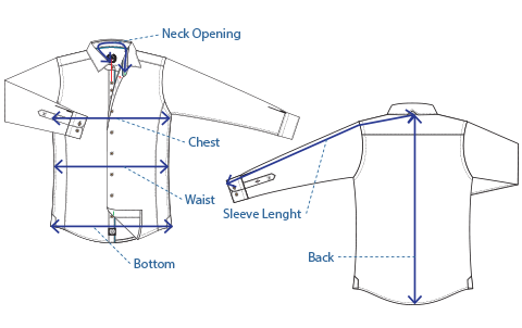 Size Chart – Mens Dress Shirts.ca