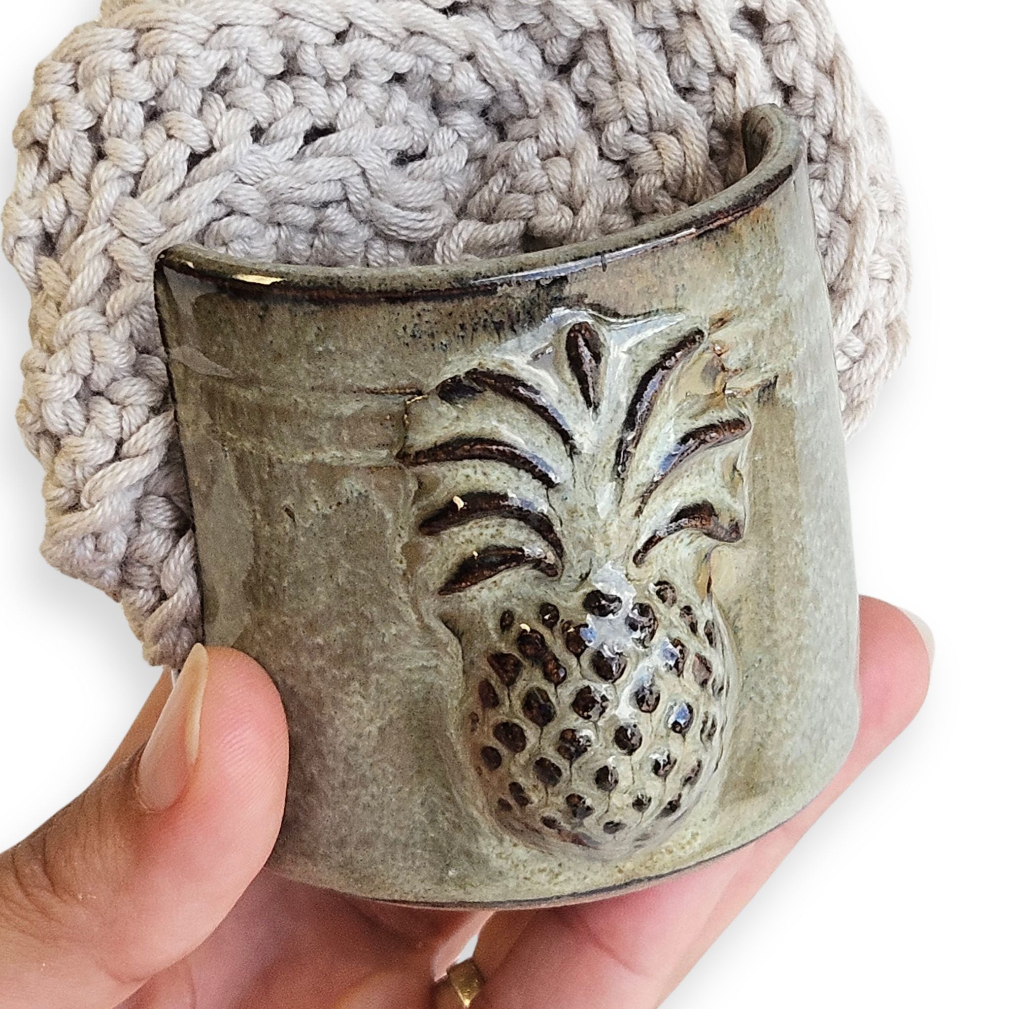 Pineapple Sponge Holder – Handmade Sponge Keeper Bronze