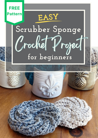 Free Crochet Pattern for DIY Housewarming Gift Scrubber Tawashi Sponge