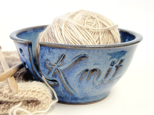 Chicken Large Yarn Bowl, Crochet bowl by Blueroompottery by