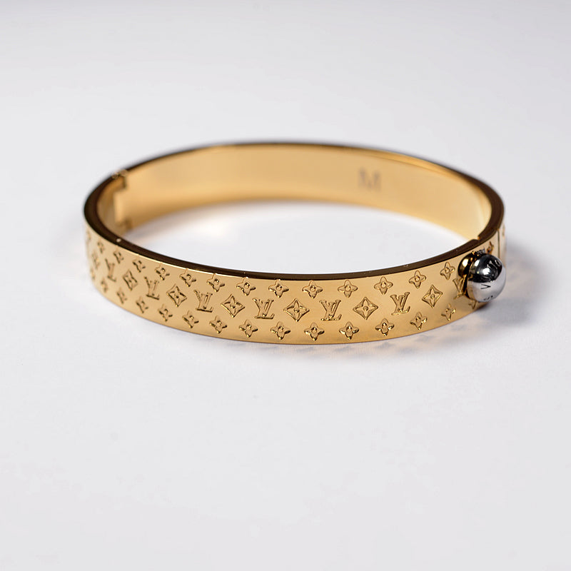 Louis Vuitton LV Bracelets Nanogram Cuff, Women's Fashion, Jewelry