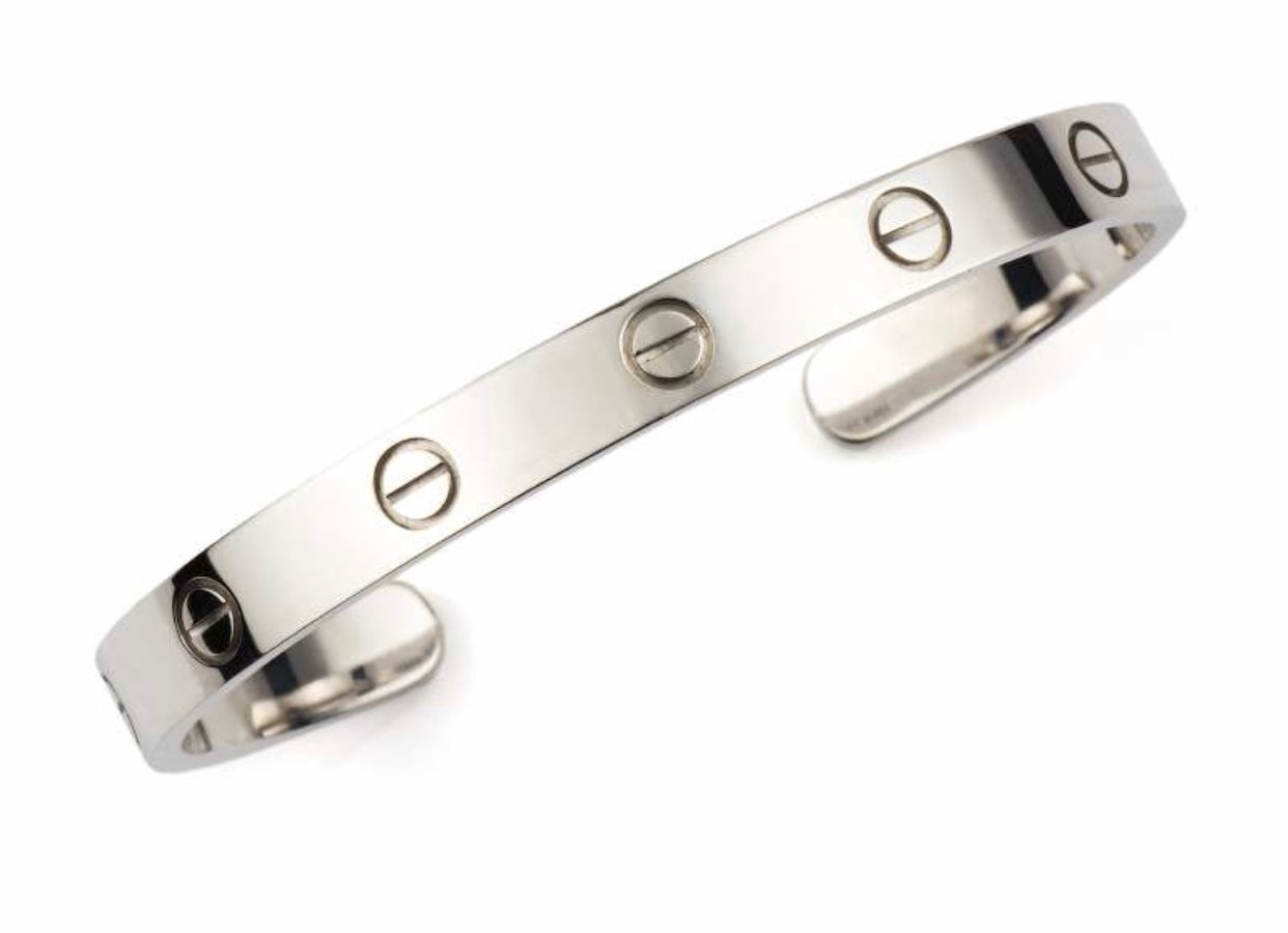 does cartier love bracelet come in sterling silver