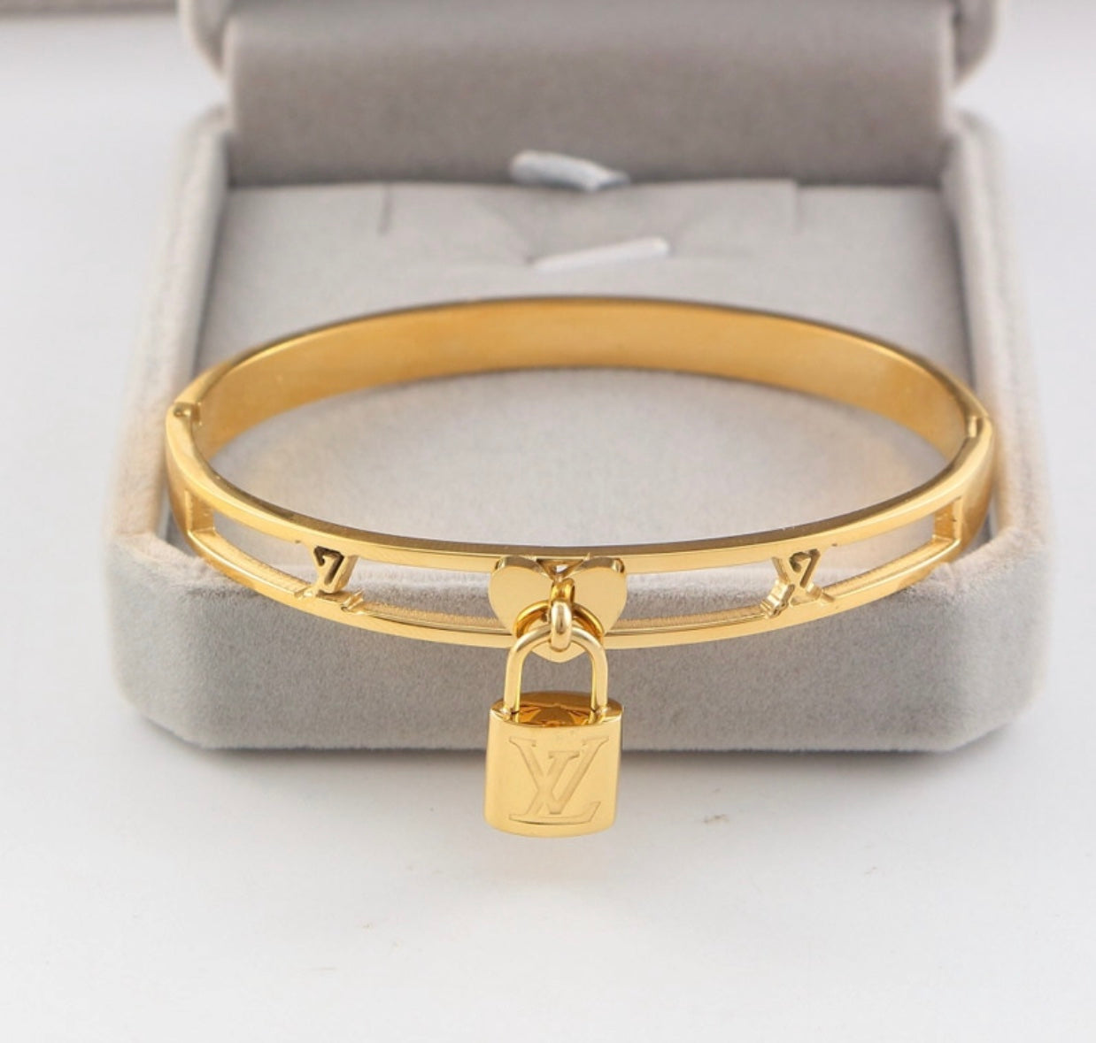 Louis Vuitton Lockit Bracelet - 18k Titanium Plated - Nore Systems