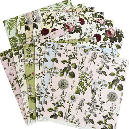 Botanical Christmas Cardstock