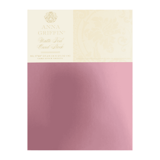 Anna Griffin Pastel Matte Foil Card Stock