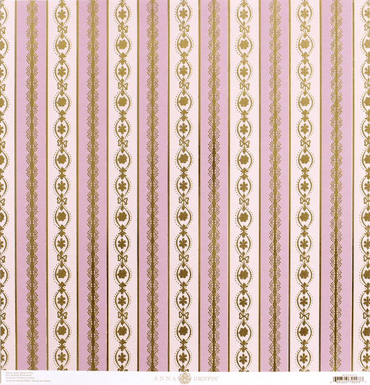 RED/GOLD HOLLY DAMASK 12X12 CARDSTOCK – Anna Griffin Inc.